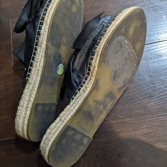 Sam Edelman Lynda Leather Bow Espadrilles Mule 10 - Picture 4 of 4